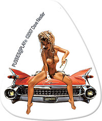 Beschreibung: Grover Allman Licensed Series Picks "Chicks on Picks" mit Motiven von Dave Nestler. Farbig bedruckt, aus Polykarbonat. Stärke: 0, 8 mm Verpackungseinheit: 25 Stück Motiv: Carwash GA Picks Chicks o. Picks Carwash 25 Ref.