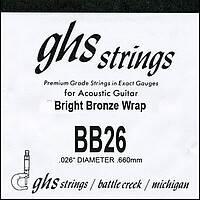 GHS Einzelsaite Bright Bronze BB 26  