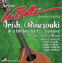 La Bella IB1244S Irish Bouzouki Std  