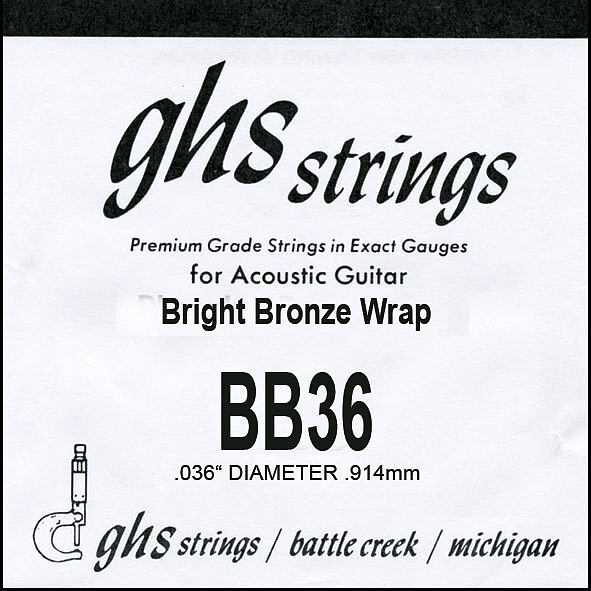 GHS Einzelsaite Bright Bronze BB 36  