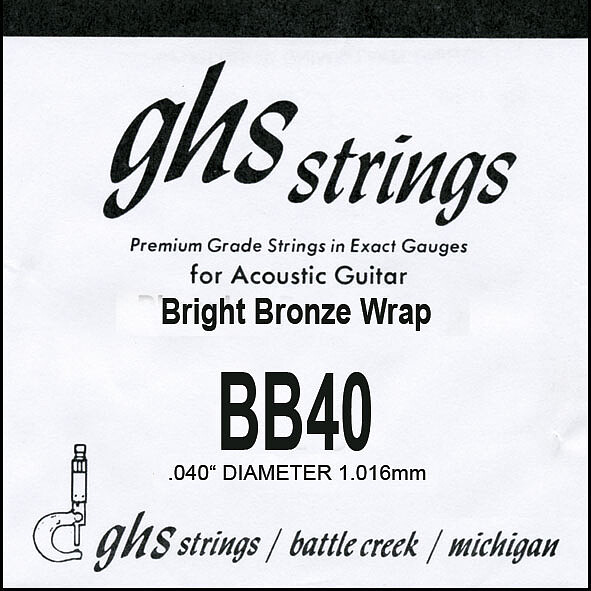 GHS Einzelsaite Bright Bronze BB 40  