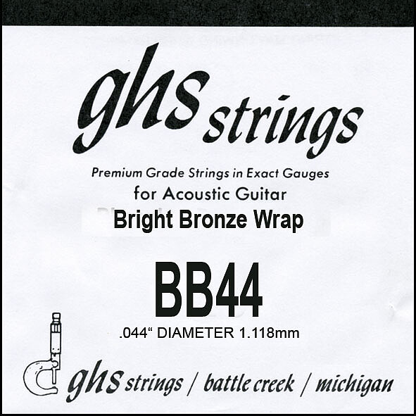 GHS Einzelsaite Bright Bronze BB 44  