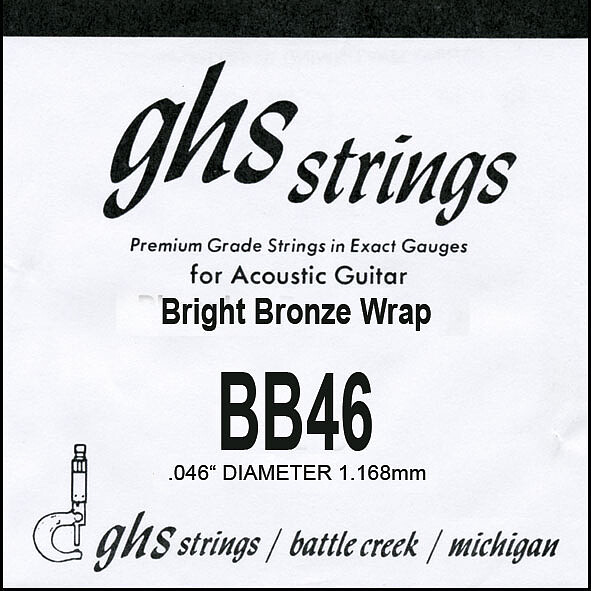 GHS Einzelsaite Bright Bronze BB 46  