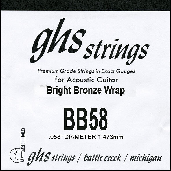 GHS Einzelsaite Bright Bronze BB 58  