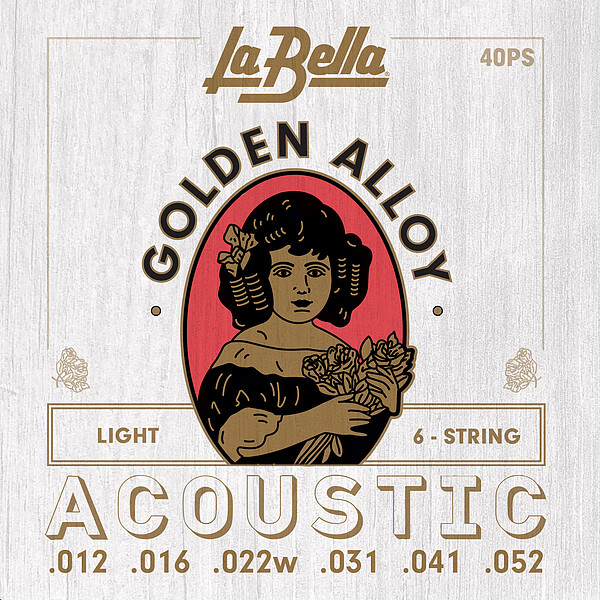 La Bella 40PS Golden Alloy 012/052 