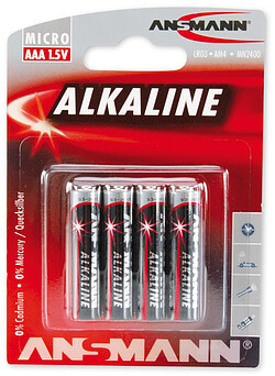 Ansmann Alka-Batterie Micro AAA 1,5V (4) 