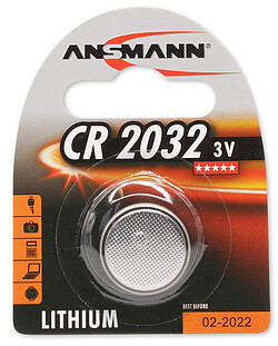Ansmann Lithium-Knopfzelle CR2032 3V (1) 