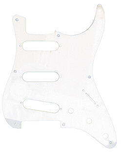 Pickguard S-​Type 3SC, 1 ply, weiß  