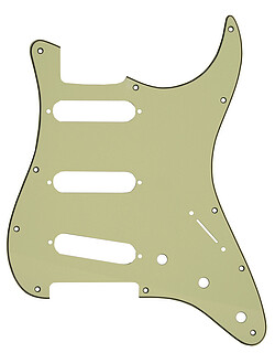 Pickguard S-Type 3SC, 3 ply, mint green  