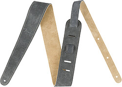 Fender® 2" Suede Strap, Gray/​Tan, Rev.  