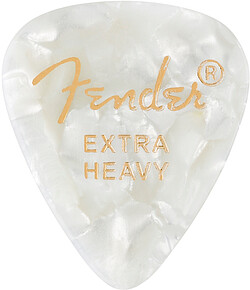 Fender® 351 Picks, Xheavy White Moto 12 