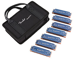 Fender® Midnight Blues Harmonica, 7Pack  