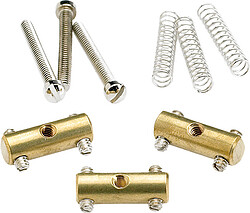 Fender® Tele® Bridge Saddles, brass (3)  