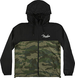 Fender® Windbreaker, Camo and Black, L  