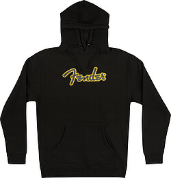 Fender® Yellow Stitch Logo Hoodie bk XXL 