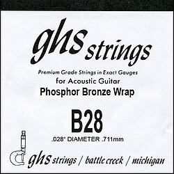 GHS Einzelsaite Ph. Bronze B 28  