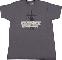 Jackson® Custom Guitar Tee, charcoal L  