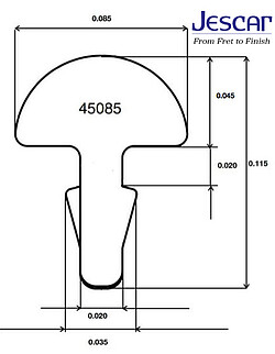 Jescar 45085 Bunddraht 2,​16x1,​14 25 St 