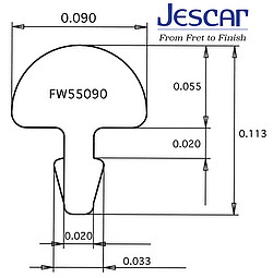 Jescar 55090 Bunddraht 2,​28x1,​40 Ring 