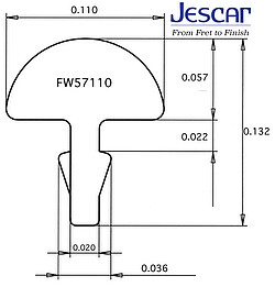 Jescar 57110 Bunddraht 2,​79x1,​45 25 St. 