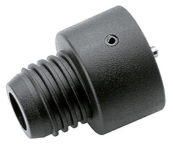 K & M 15281 Kegeladapter schwarz  