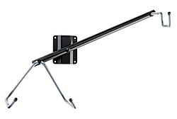 K & M 16296 A-Gitarrenwandhalter schwarz 