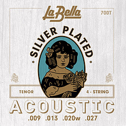 La Bella 700T Acoustic Tenor Guitar silv 