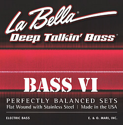 La Bella 767-6N Bass VI nick. rw 026/095 
