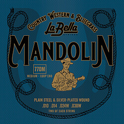 La Bella 770 M Mandolin 010/038 