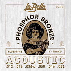 La Bella 7GPB Phosphor Bronze 012/056 