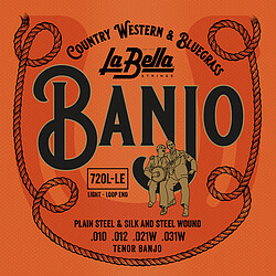 La Bella Banjo Silver plated Loop End *  