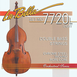 La Bella Double Bass 7720L chr.​st. flatw 