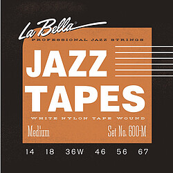 La Bella Jazz Tapes 600M Wh.​Nylon Med.  