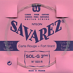 Savarez 523 R G 3 rot Einzelsaite  