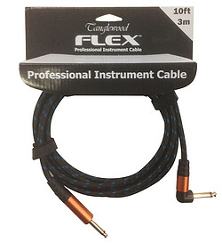 Tanglewood Flex Kabel bl/bk 3m angled  