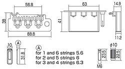 Wilkinson VS-​100N Tremolo honed black  