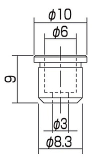 AP AP 0087-001 Saitenhülsen (6) nickel  