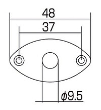 AP AP 0615-010 Buchsenplatte geb. chrom  