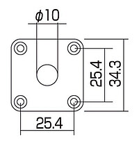 AP AP 0633-010 Buchsenplatte L.P. chrom  