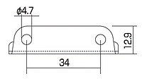 AP BP 0109-001 Klammer f. Tremolofeder  