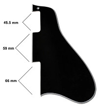 AP PG 0813-037 ES 335 Pickguard schwarz  