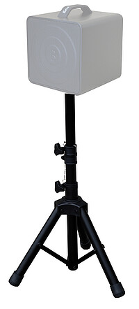 Stabiles Stativ für den Belcat Busker Acoustic Amp. 3-Fuß-Konstruktion mit zusätzlicher Verstrebung. Parkettschoner. …... Belcat Ständer für Busker Amp