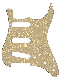 Pickguard S-​Type 3 SC, old pearloid  