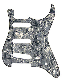 Pickguard S-​Type 3SC, 3 ply, black pearl 