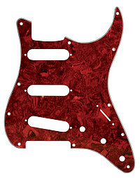 Pickguard S-​Type 3SC, 3 ply, red tortois 