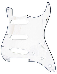 Pickguard S-​Type 3SC, 3 ply, weiß  