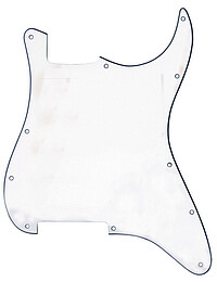 Pickguard S-​Type ohne Fräsung, weiß  