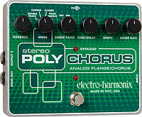 Wiederauflage des Poly Chorus, jedoch in stereo und mit verbessertem Nebengeräuschverhalten. Vielseitig regelbar wartet …... Electro Harmonix Stereo Polychorus