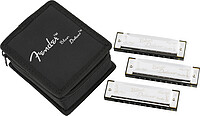 Fender® Blues Deluxe Harmonica, 3-​Pack  