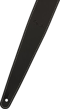 Fender® Essentials Leather Strap blk 2"  